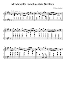 Mr Marshall's Compliments to Niel Gow