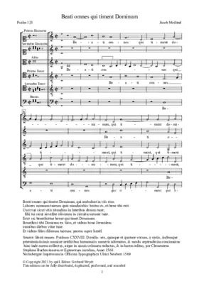 Beati omnes qui timent dominum