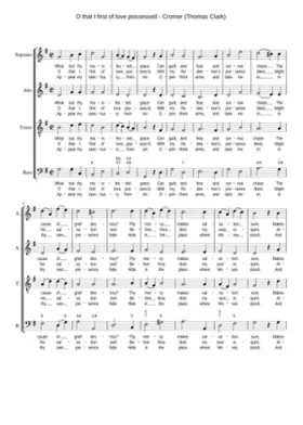 O that I first of love possessed