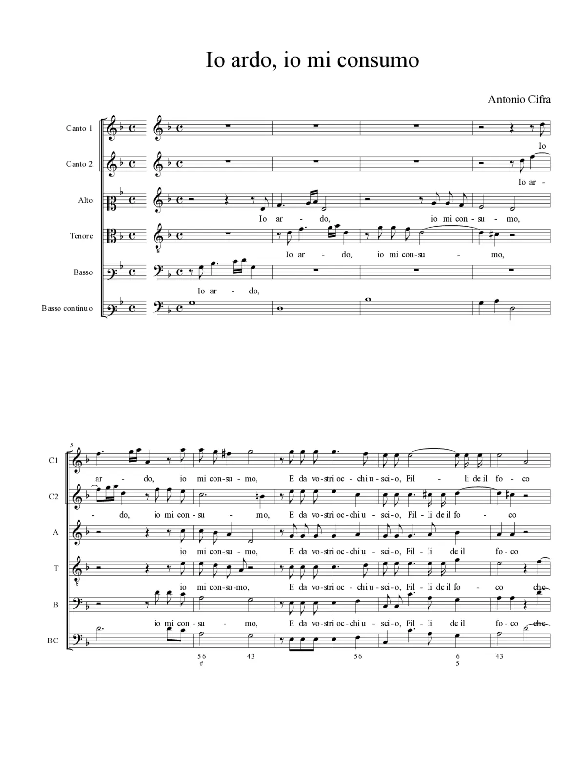 Io ardo, io mi consumo - Page 1