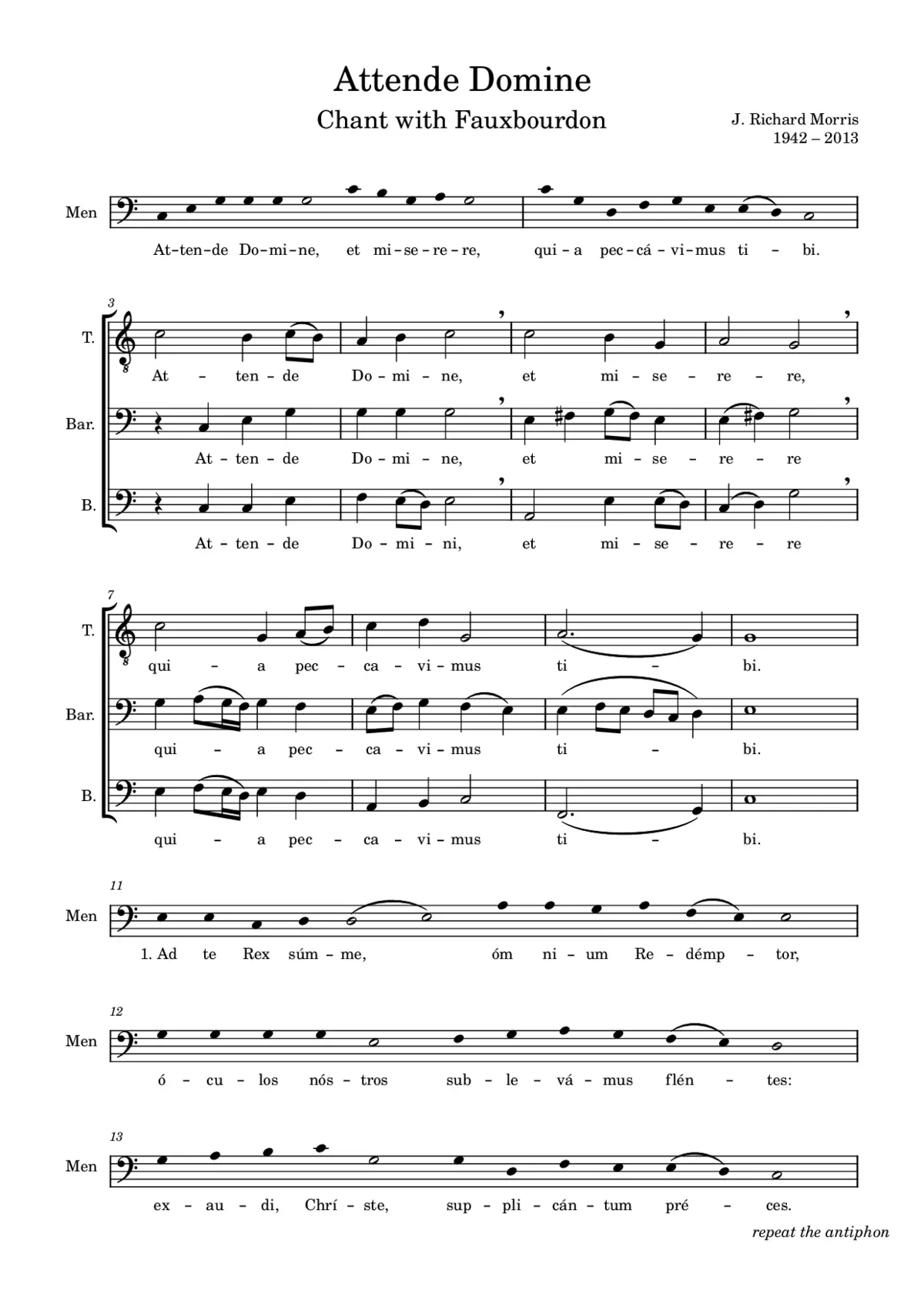 Attende Domine - Page 1