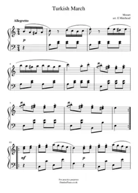 Piano Sonata No. 11 K. 331 (Turkish March)