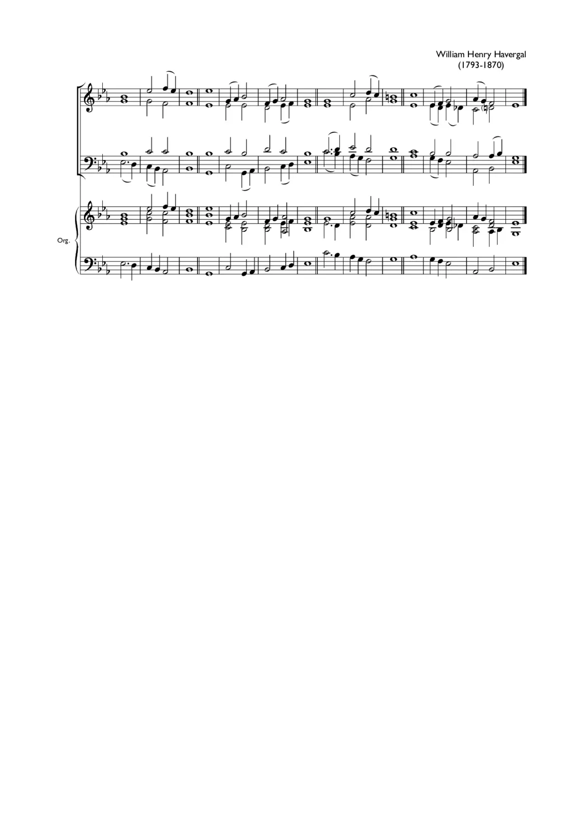 Double chant in E flat major VII - Page 1