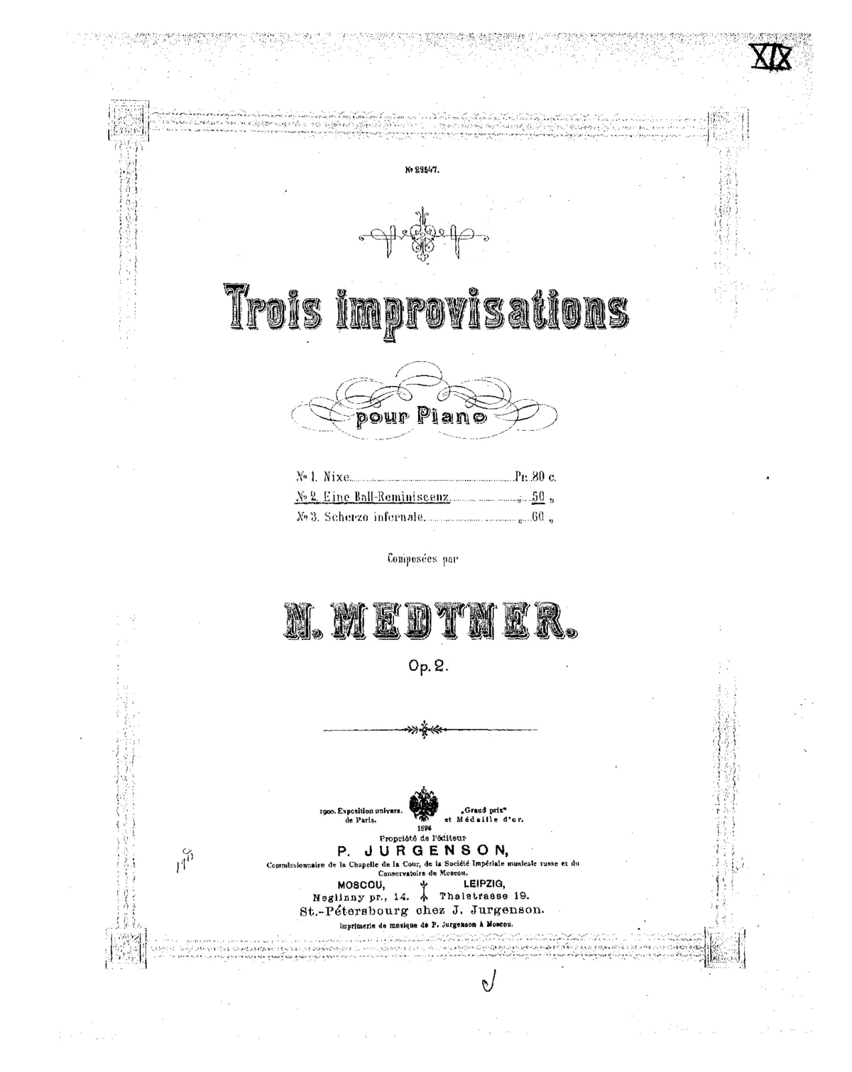 3 Fantasy-Improvisations - Page 1