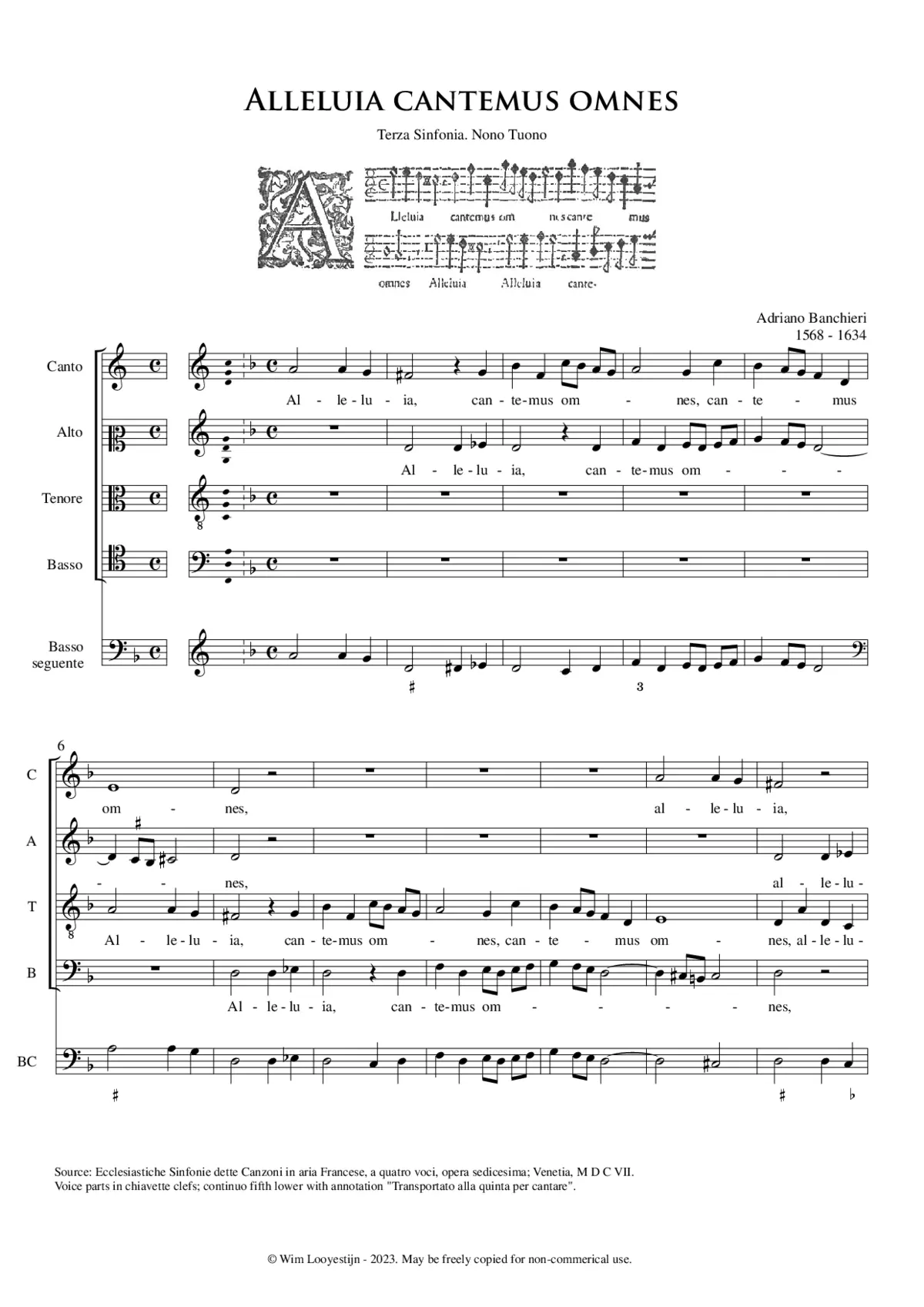 Alleluia Cantemus omnes - Page 1