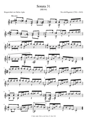 Guitar Sonata in C major
