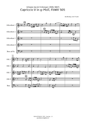 Capriccio V in G minor