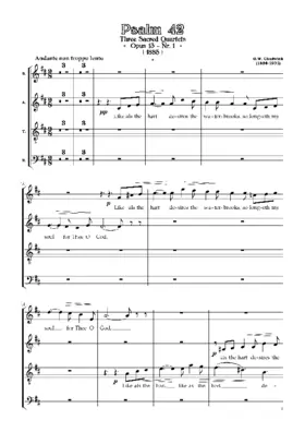 Three Sacred Quartets, Opus 13