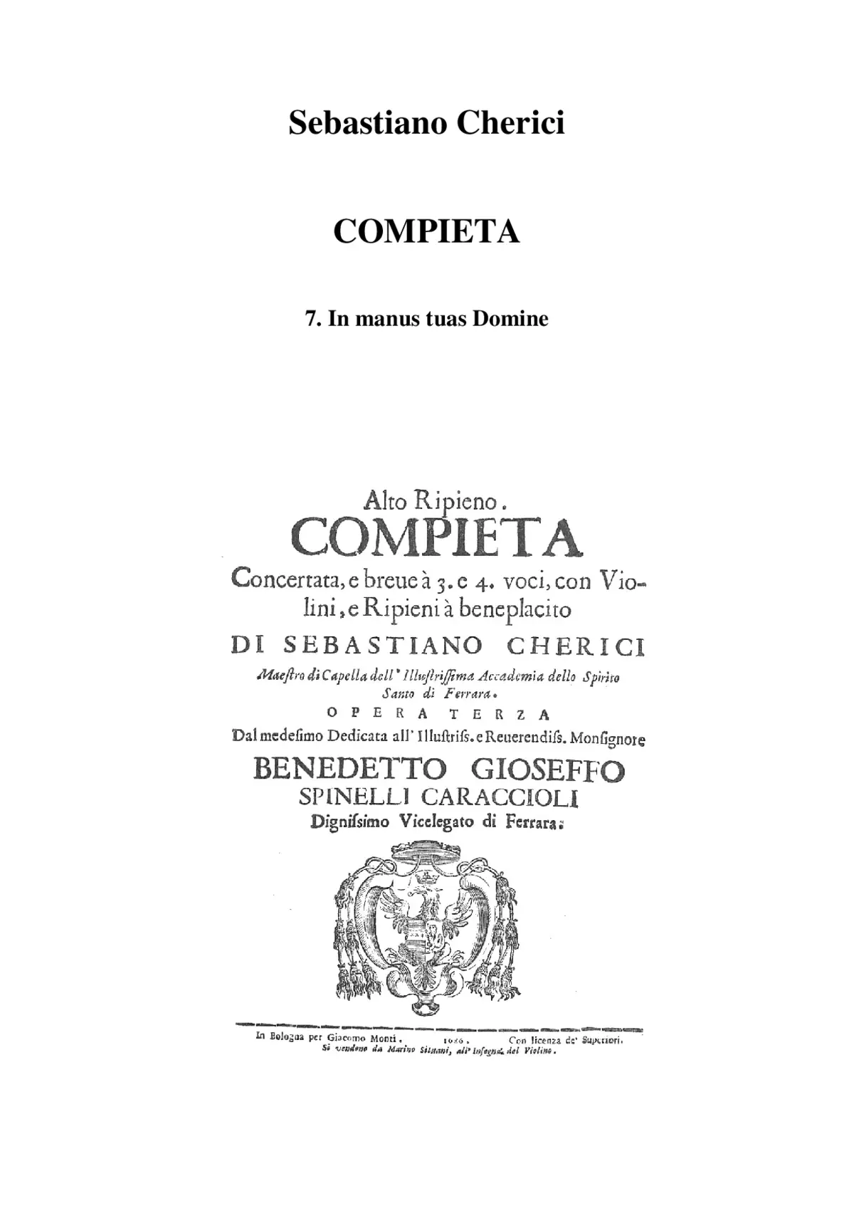 In manus tuas Domine - Page 1