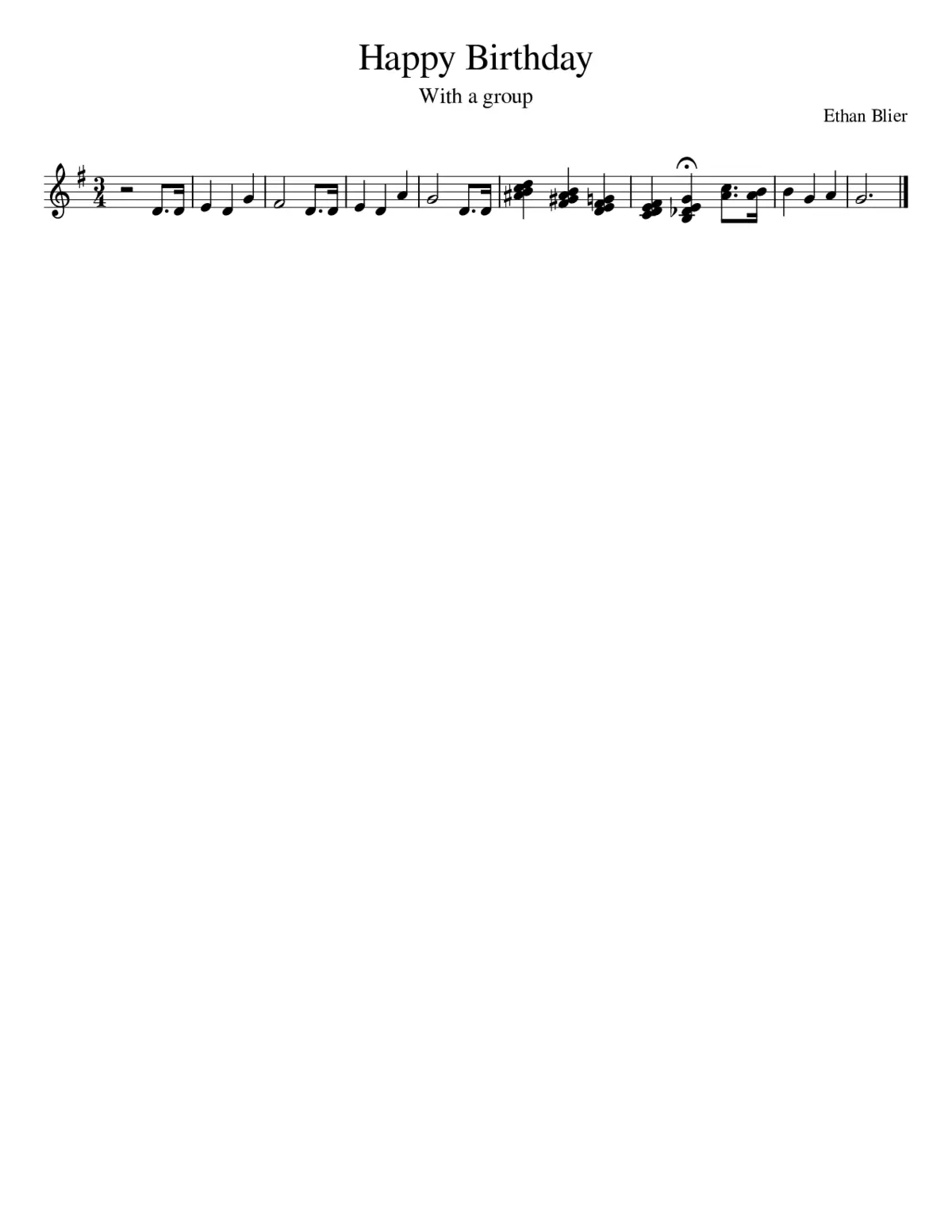 Happy Birthday to You - Page 1