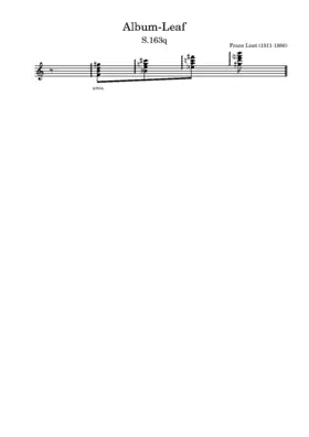 Album-Leaf, S.163q