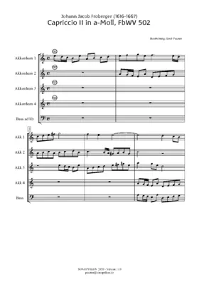 Capriccio II in A minor