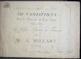 10 Variations on 'Zu Steffen sprach im Traume', K.Anh.C 26.05