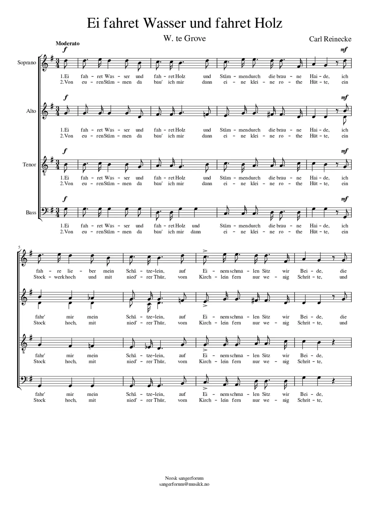 Ei fahret Wasser und fahret Holz - Page 1