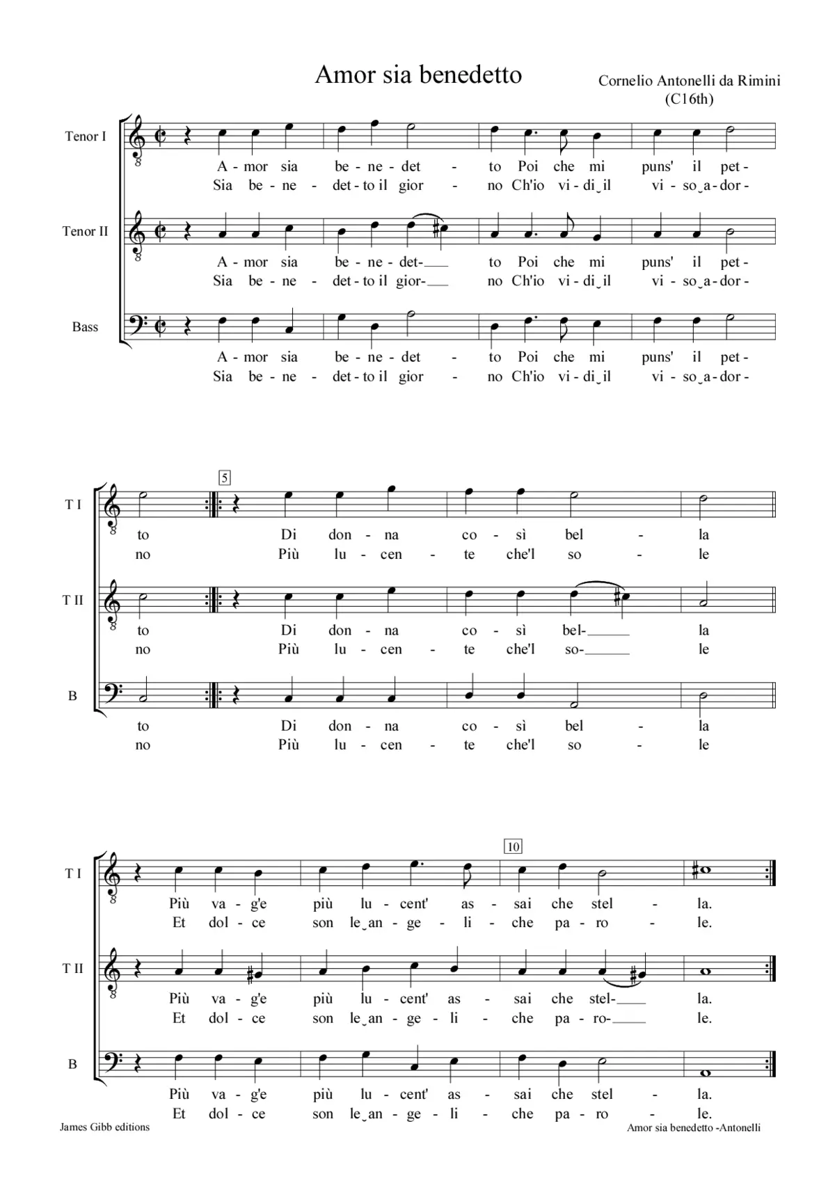 Amor sia benedetto - Page 1