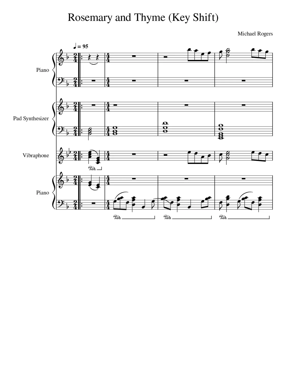 Rosemary and Thyme (Key Shifted) - Page 1
