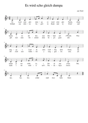 es wird scho glei dumpa