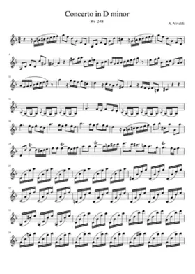 Violin Concerto in D minor RV 248