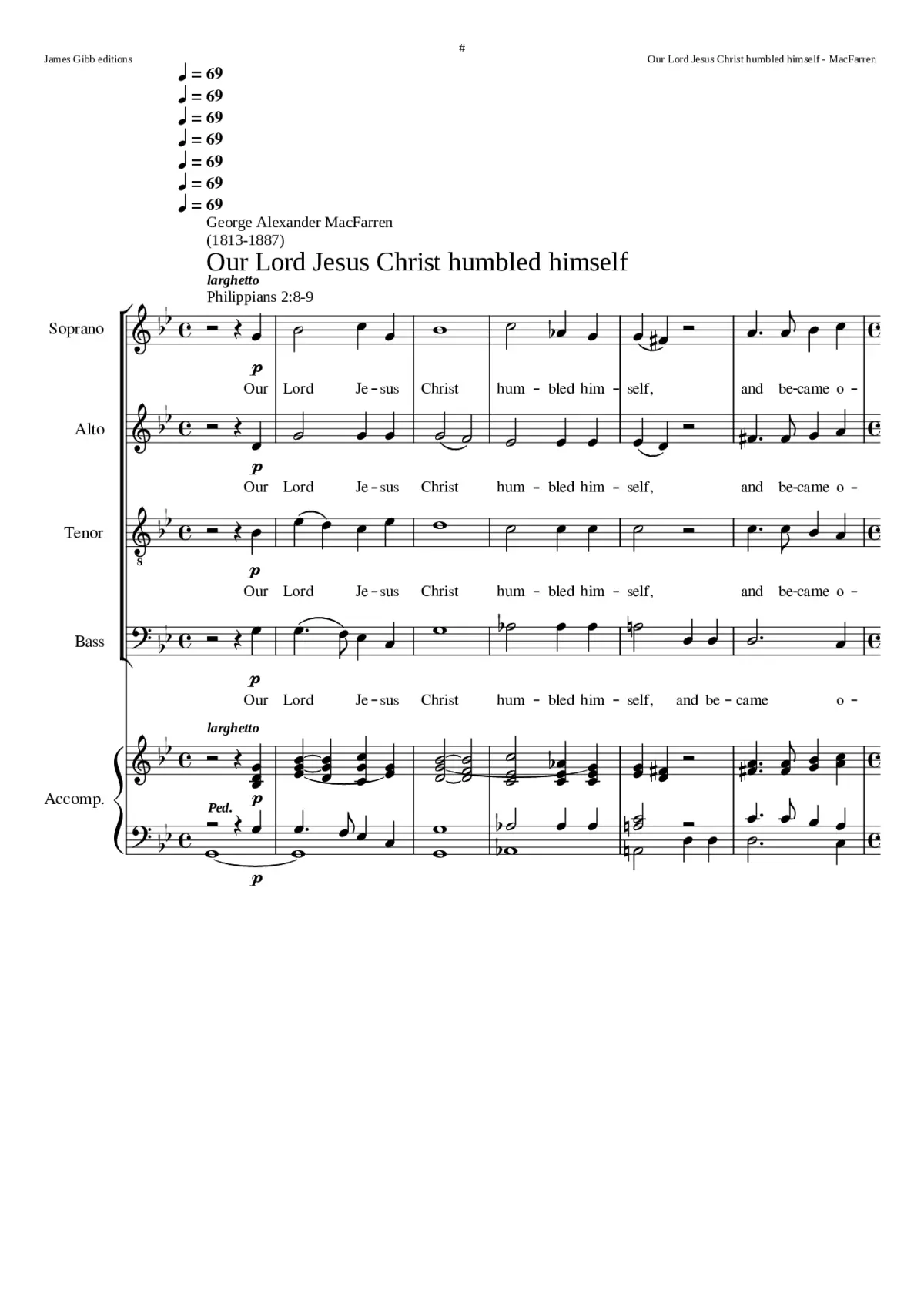 Our Lord Jesus Christ humbled himself - Page 1