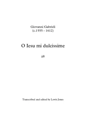 O Jesu, mi dulcissime