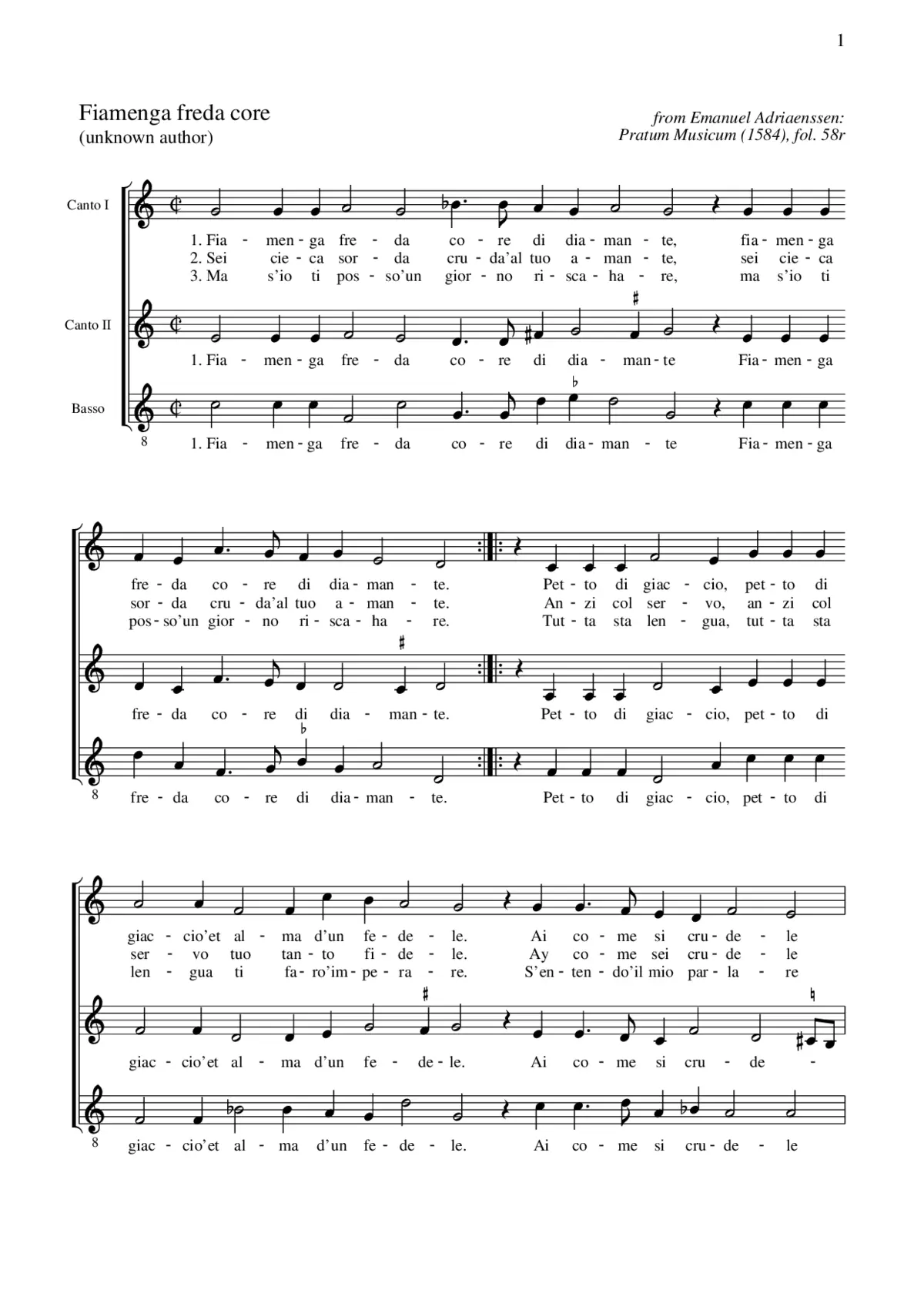 Fiamenga freda core - Page 1