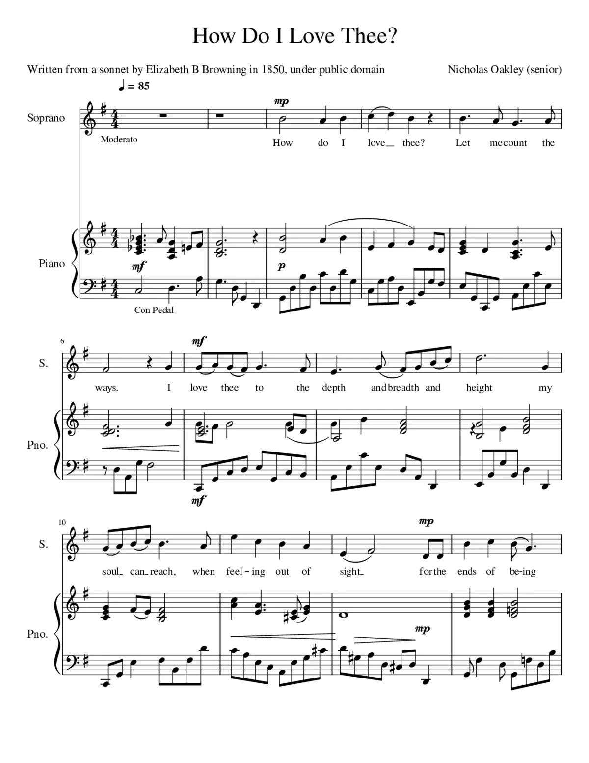 How Do I Love Thee - Page 1