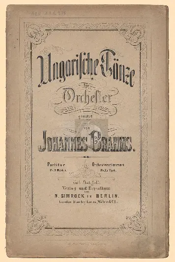 21 Hungarian Dances (Orchestra) - Page 1