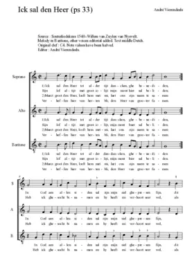 Ick sal den Heer