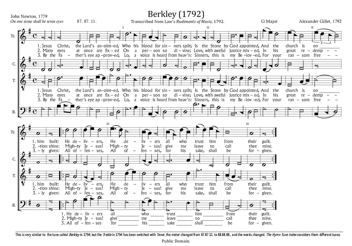 Berkley (1792) - Page 1