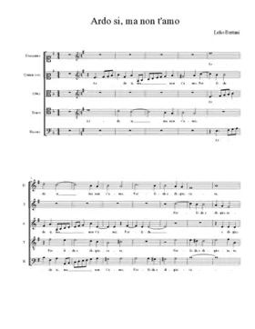 Ardo sì, ma non t'amo