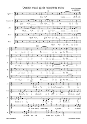 Quel 'no' crudel che la mia speme ancise