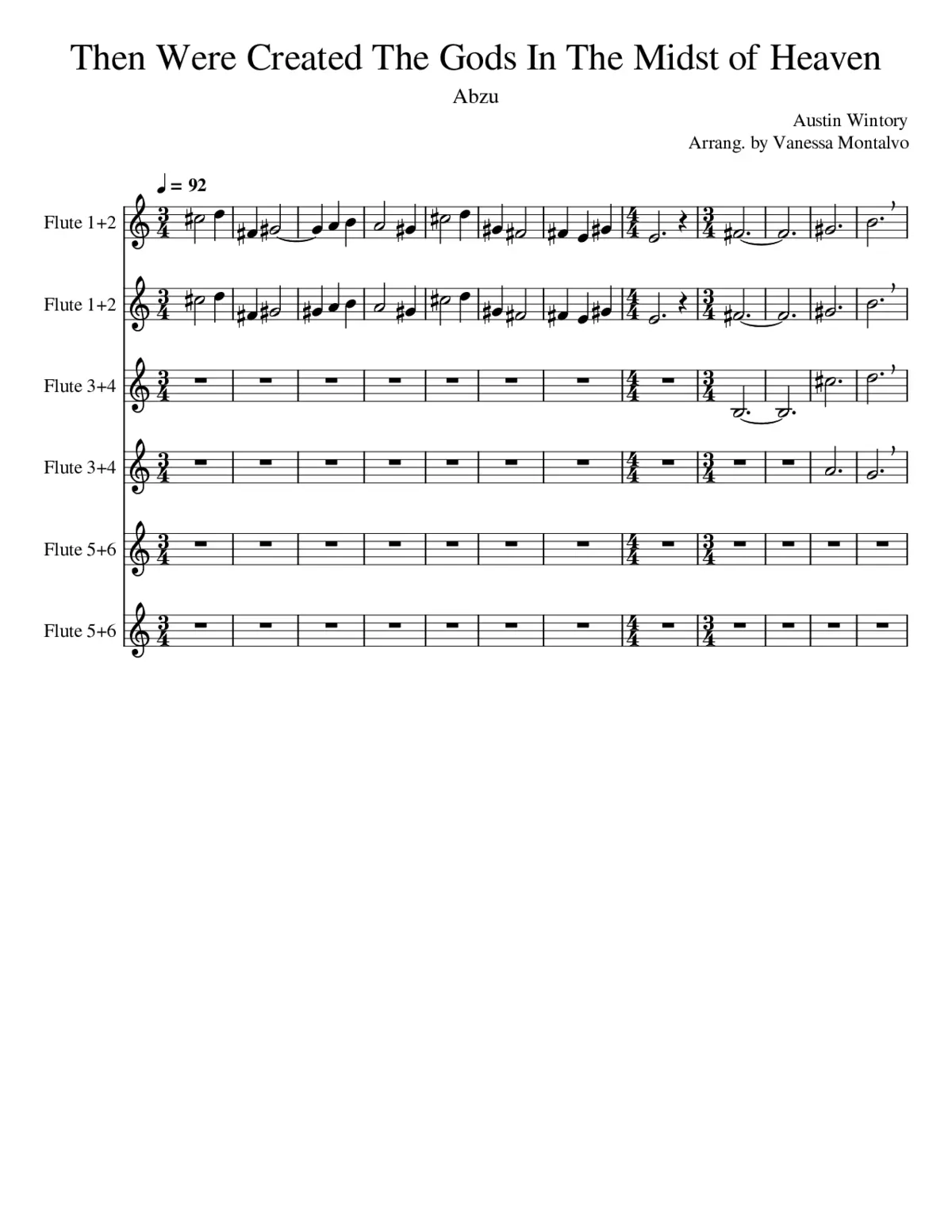 Then Were Created The Gods In The Midst of Heaven - Page 1