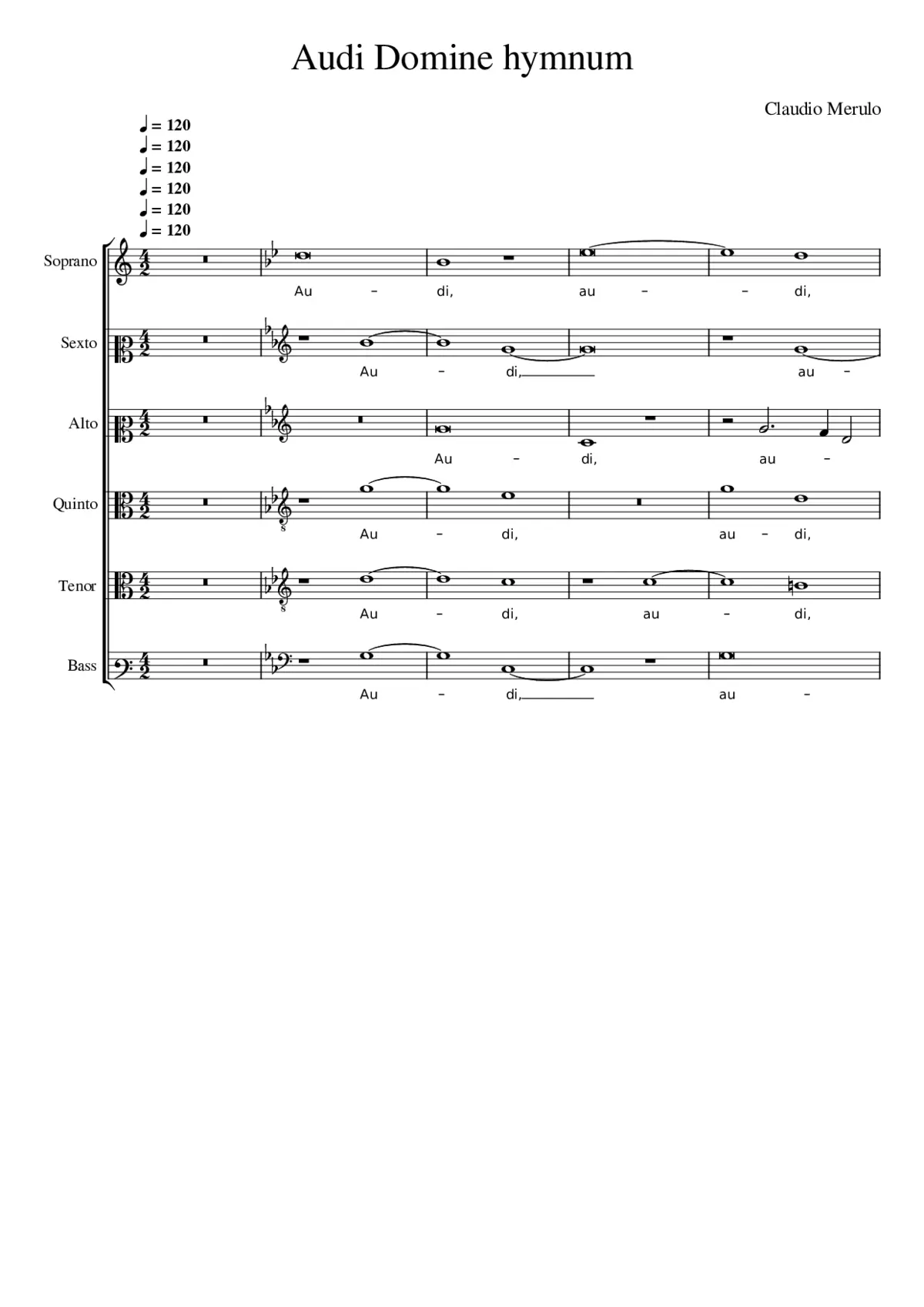 Audi Domine hymnum - Page 1