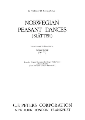 Norwegian Peasant Dances