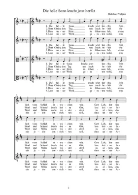 Die helle Sonn leucht jetzt herfür b