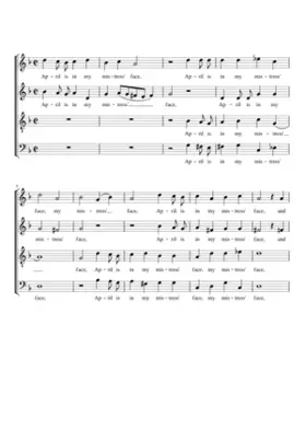 April is in my mistress' face