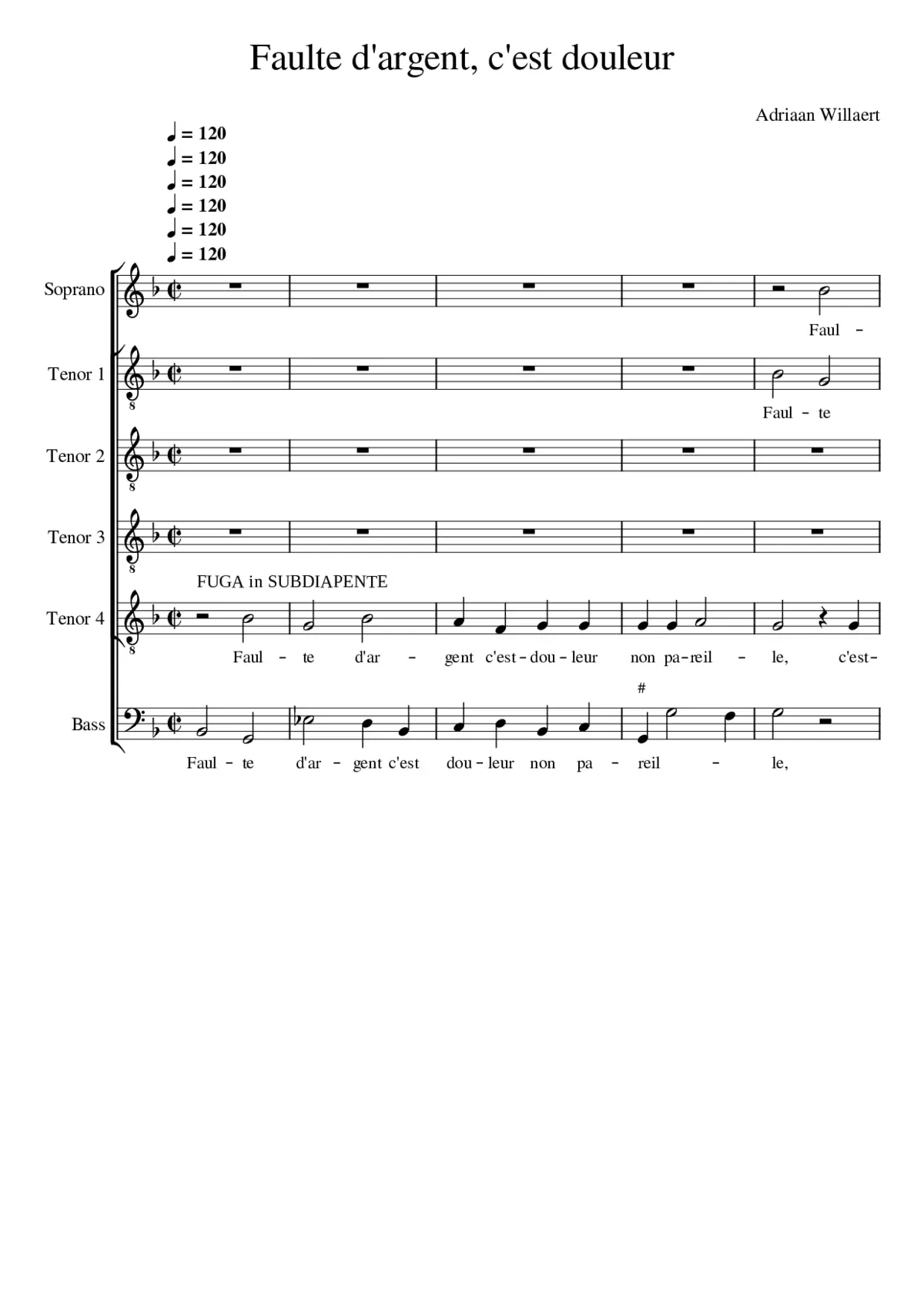 Faulte dargent - Page 1