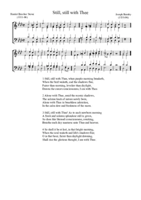 Still, still with Thee