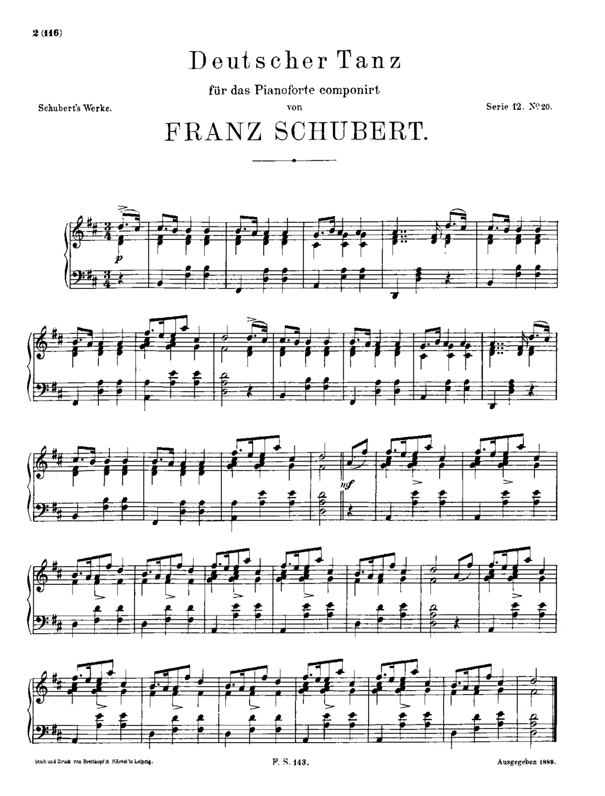 German Dance, D.975 - Page 1
