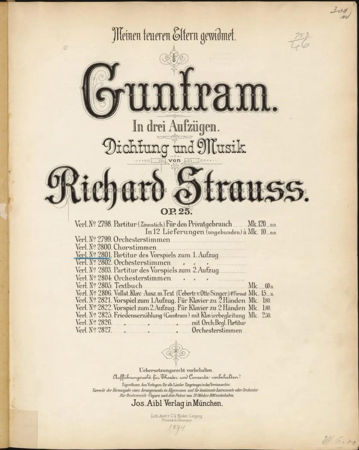 Guntram - Page 1