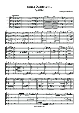 String Quartet No.1, Op.18 No.1