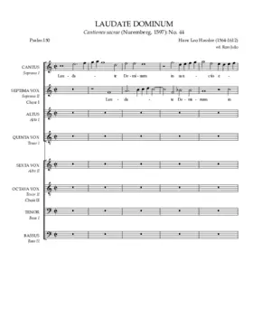 Laudate Dominum in sanctis ejus a 8 (1591)