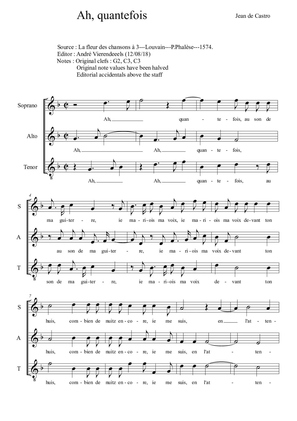 Ah, quantefois - Page 1