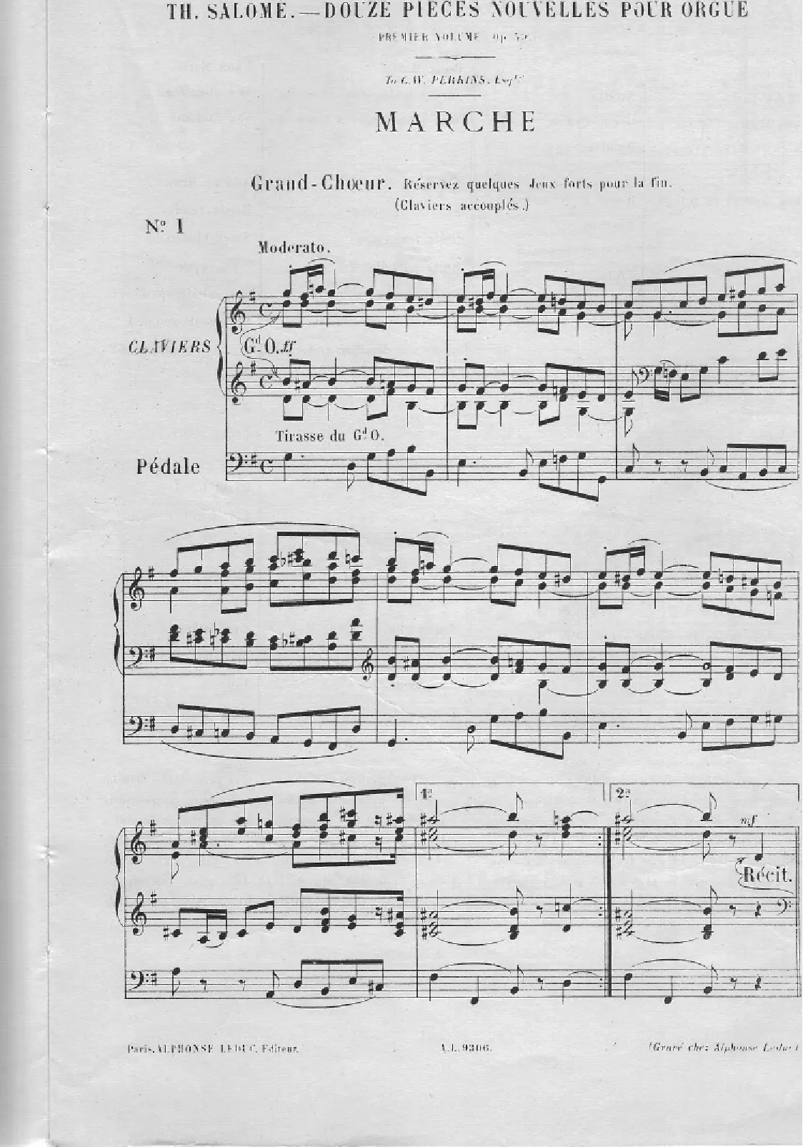 Douze pièces nouvelles pour orgue ou piano-pédalier - Page 1