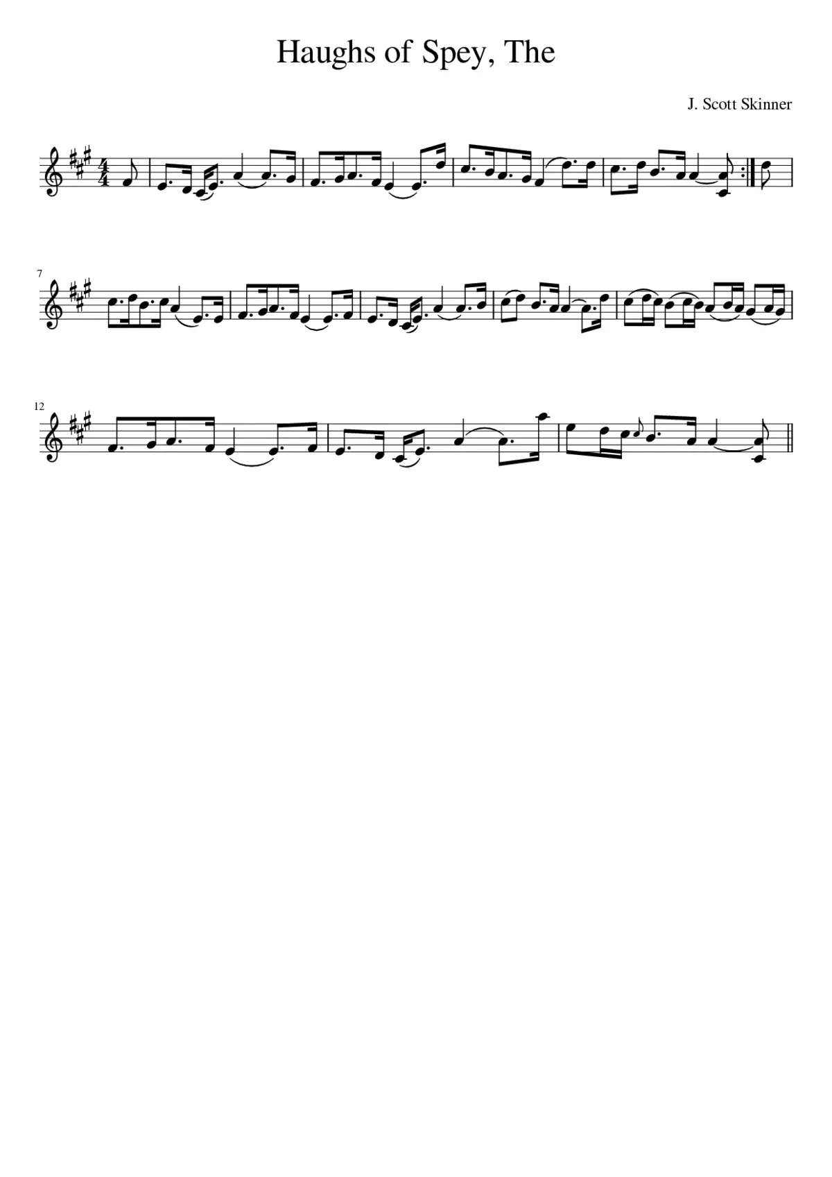 The Haughs of Spey - Page 1