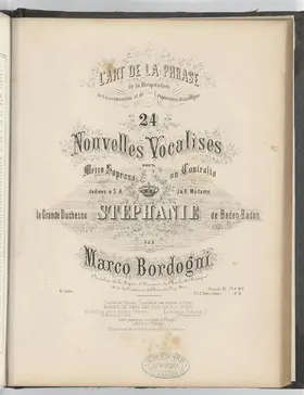 12 nouvelle vocalises, dont six avec paroles italiennes, pour mezzo-soprano