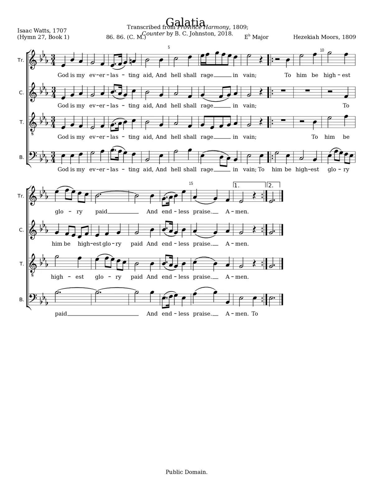 Galatia - Hezekiah Moors - Page 1