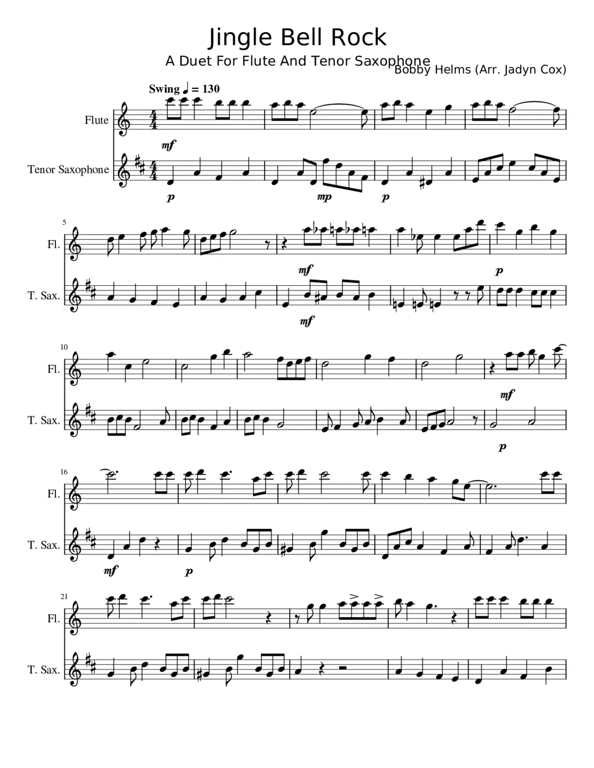 jingle bell rock - Page 1