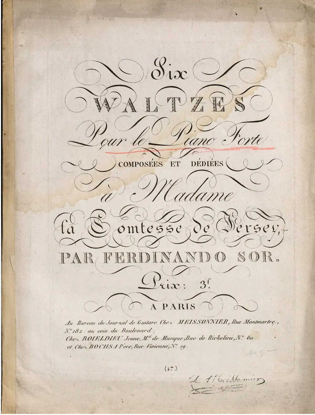 6 Waltzes pour le Piano Forte - Page 1