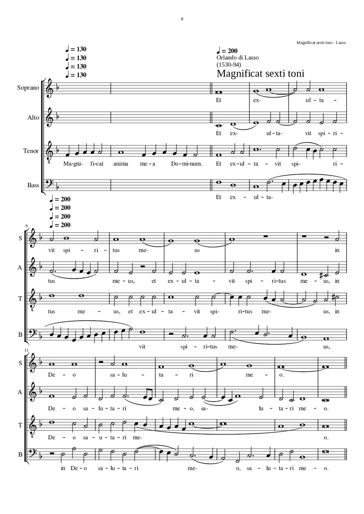 Magnificat sexti toni - Page 1